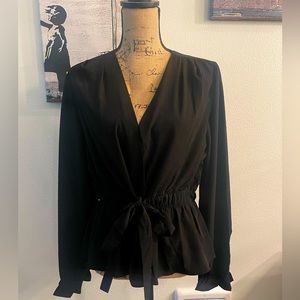 Sweet Rain Black Blouse